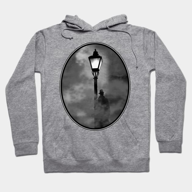 Man By The Lamp Post: Film Noir Hoodie by Noir-N-More